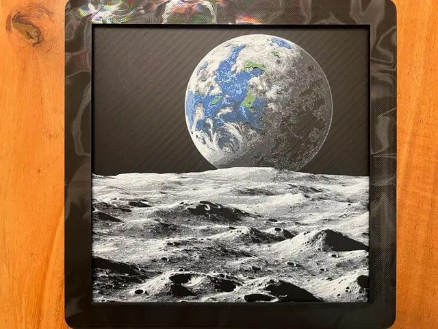 HueForge model: Earth Rise Over the Moon by JustBe 3D Printing