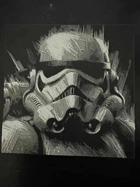 HueForge model: Abstract Stormtrooper by JustBe 3D Printing
