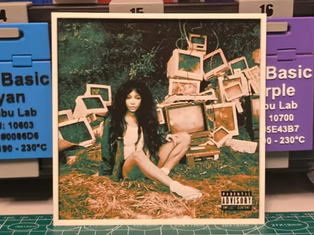 HueForge model: SZA "Ctrl" Album - Hueforge Art by Lumpy3D