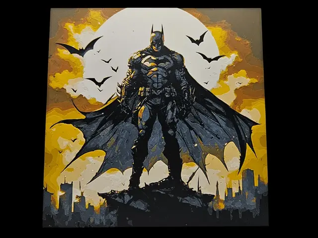 HueForge model: Gotham's Knight (Batman) by BusyKikiBee
