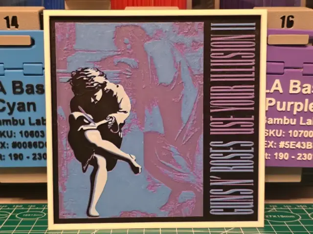 HueForge model: Guns N' Roses "Use Your Illusion II" Album Art by Lumpy3D