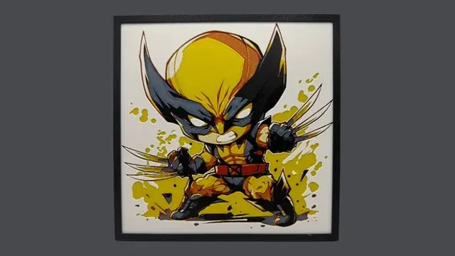 HueForge model: Wolverine - Marvel Chibi Edition Hueforge by Canadian Gamer