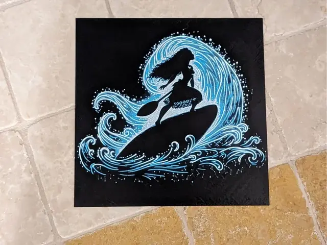 HueForge model: Moana on the Wave - Hueforge by suaimondi