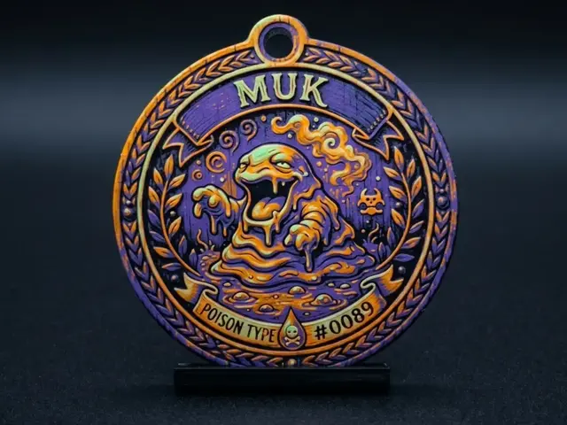 HueForge model: Muk #0089 - Pokemon Ornament by LED