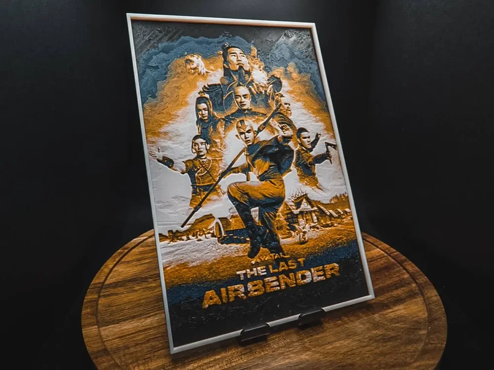 Avatar The Last Airbender (Series Poster) by HugheCraft HueForge model: Avatar The Last Airbender (Series Poster) by HugheCraft