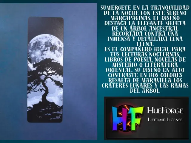 HueForge model: Bookmark Moon & Tree by FYTY112