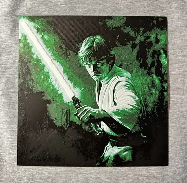 HueForge model: Luke 3-Color Hueforge by Hey Ben