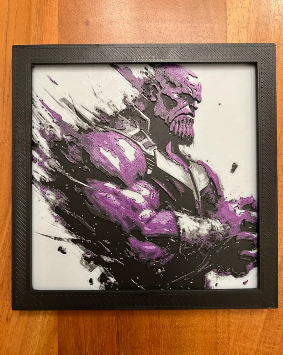 Thanos by JustBe 3D Printing HueForge model: Thanos by JustBe 3D Printing