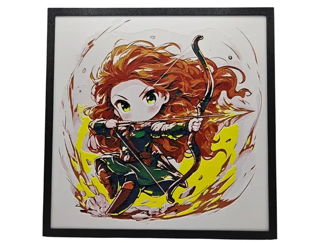 HueForge model: Merida - Chibi Edition by BusyKikiBee
