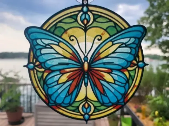 HueForge model: HueForge Stained Glass Butterfly 1 by tlavedas