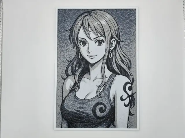 HueForge model: Portait Nami One piece by Kactus Fpv