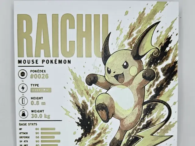 HueForge model: Raichu Infographic Hueforge by 3Ree Printing