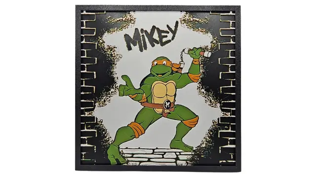 HueForge model: Michelangelo (Retro 1980s TMNT Hueforge) by BusyKikiBee