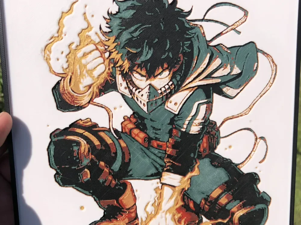 Izuku Midoriya by Raiz_maker HueForge model: Izuku Midoriya by Raiz_maker