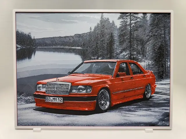 HueForge model: Mercedes Benz 190E - Hueforge by BeaN