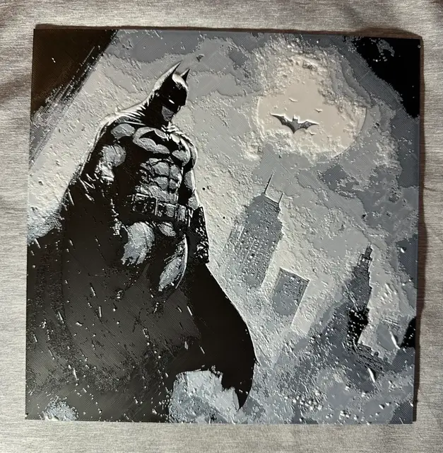 HueForge model: Batman B&W Hueforge by Hey Ben