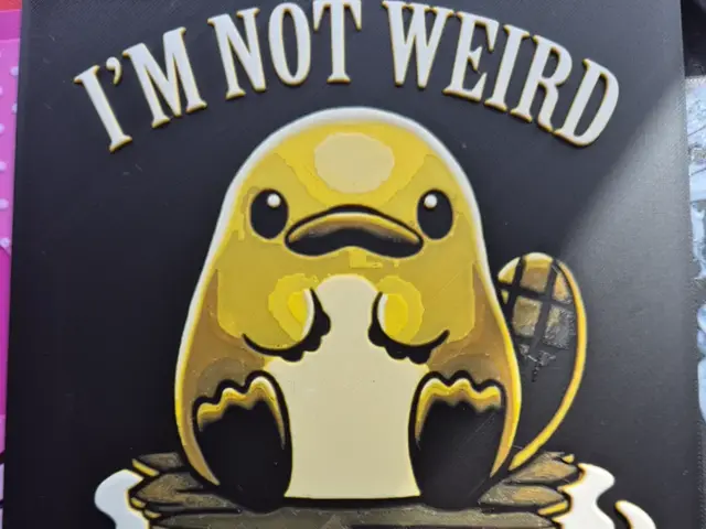 HueForge model: I'm not weird, I'm limited edition Wall Art by FiremanprintsIRL (BR3Design)