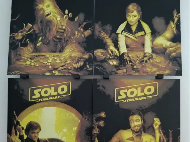 HueForge model: Solo Star Wars poster set - hueforge by Altf4-Formation