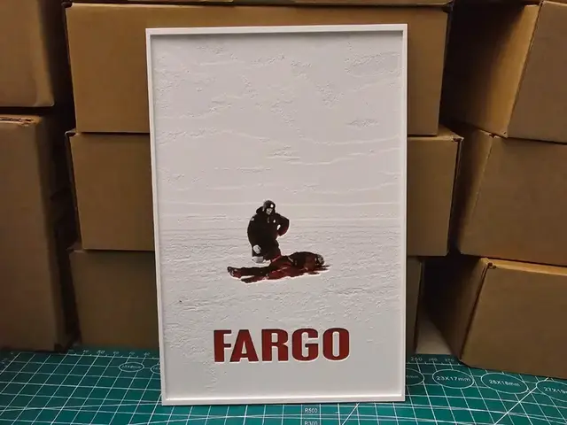 HueForge model: Fargo Movie Poster - Hueforge Art by Lumpy3D