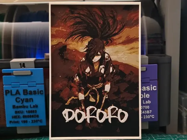 HueForge model: Dororo Poster - Hueforge Art by Lumpy3D