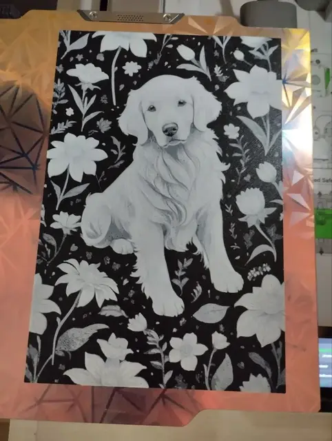 HueForge model: Golden Retriever by FYTY112