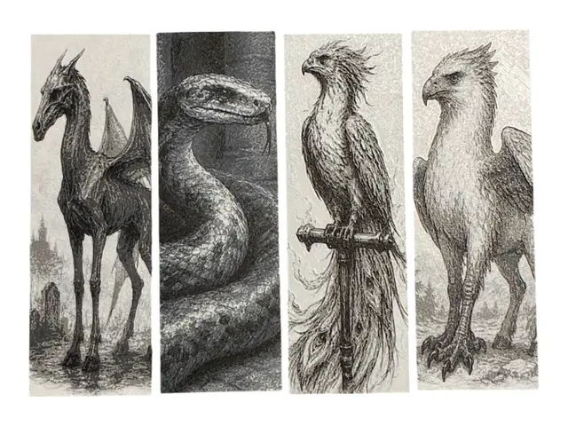 Harry Potter Magical Beast Bookmarks - The Phoenix