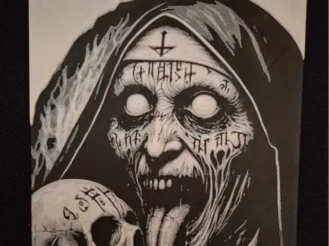 HueForge model: possessed nun hueforge by Buntsta