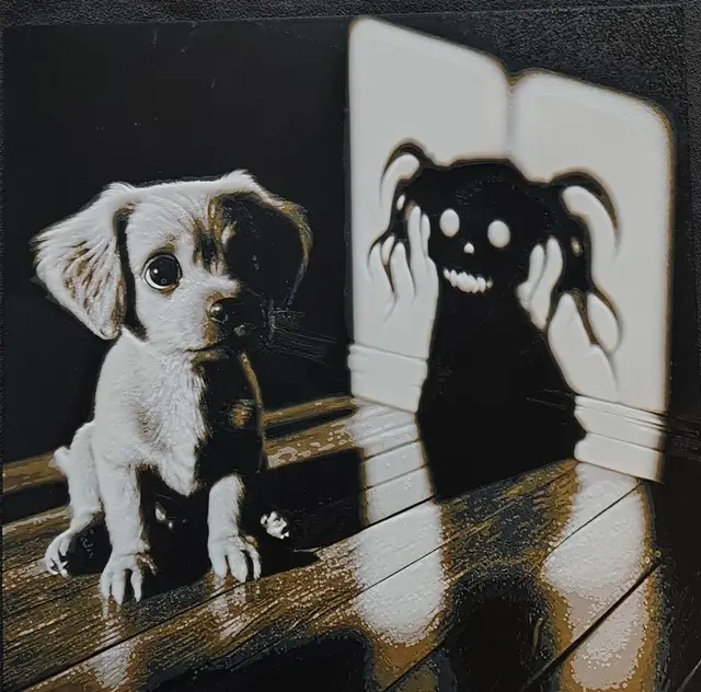 HueForge model: Puppy[or]Demon HueForge by fD.667