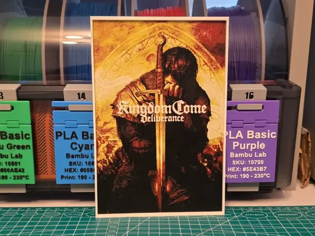 HueForge model: Kingdom Come: Deliverance Poster - Hueforge Art by Lumpy3D