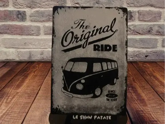 HueForge model: Plaque vintage Van Life hueforge by leshowpatate