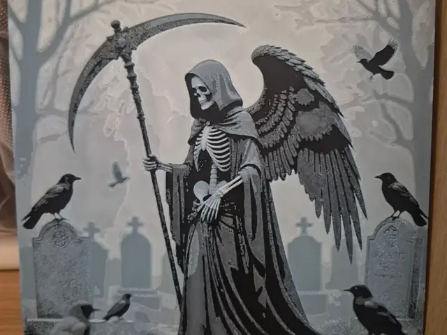 HueForge model: Angel of death graveyard hueforge by Buntsta