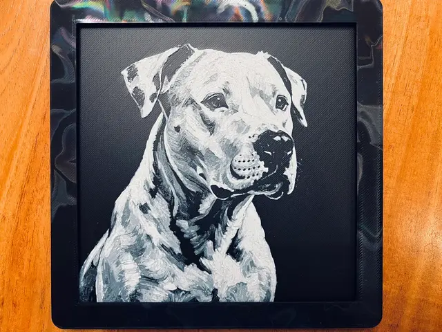 HueForge model: Pitbull by JustBe 3D Printing