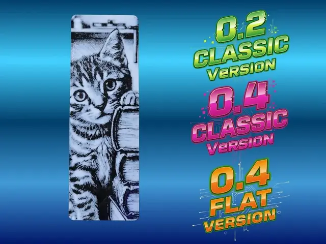 HueForge model: Kitten Books Bookmark by Atrus Design