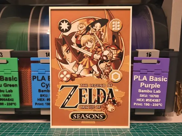 HueForge model: The Legend of Zelda: Oracle of Seasons - Hueforge by Lumpy3D
