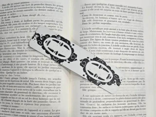 HueForge model: Bookmark Studio Ghibli  Only Black & White by Kactus Fpv