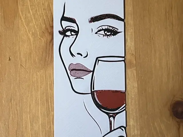 HueForge model: wine bookmark by Morganja