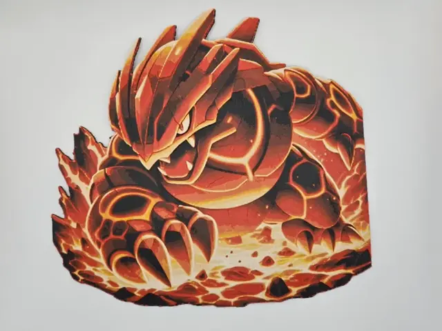 HueForge model: Groudon Pokemon by Kactus Fpv