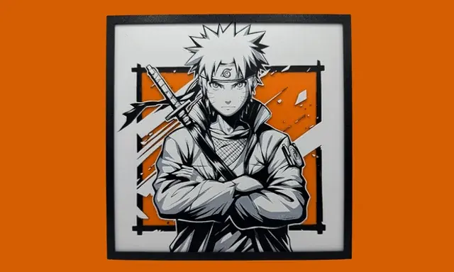 HueForge model: Naruto - Hueforge by Canadian Gamer