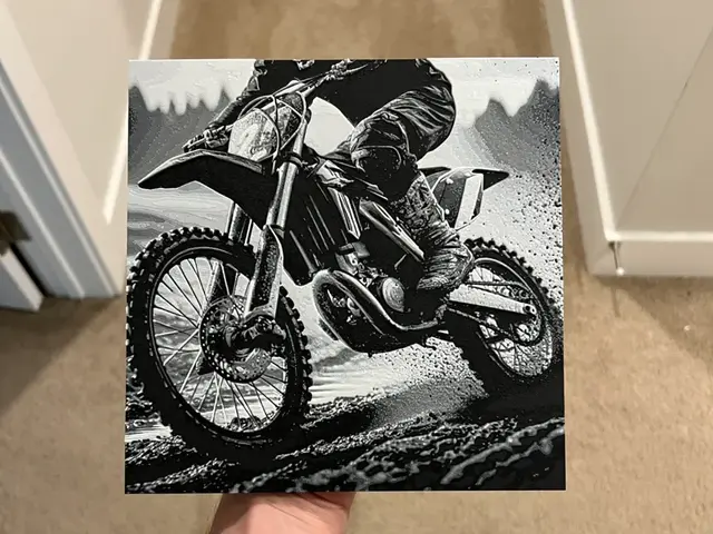HueForge model: Dirt Bike Art Hueforge by RP47 Designs