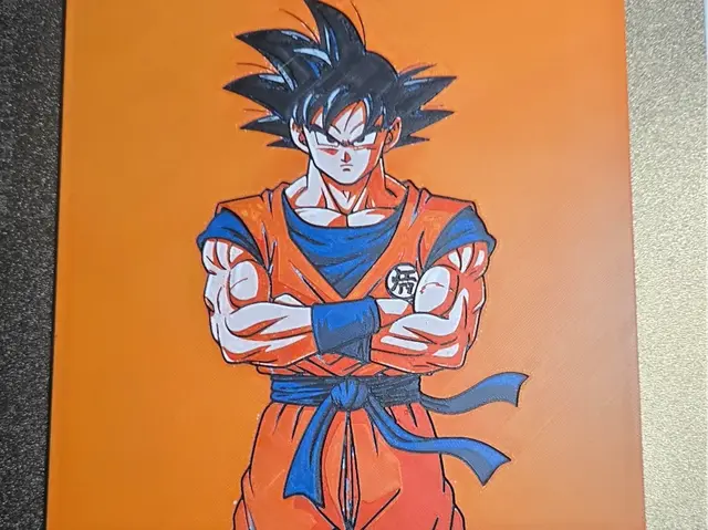HueForge model: Dragon Ball San Goku by 3D-Mentiel