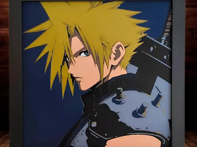 HueForge model: Cloud - Final Fantasy 7 by Side Quest Hues