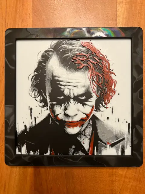 HueForge model: Joker Heath Ledger Version by JustBe 3D Printing