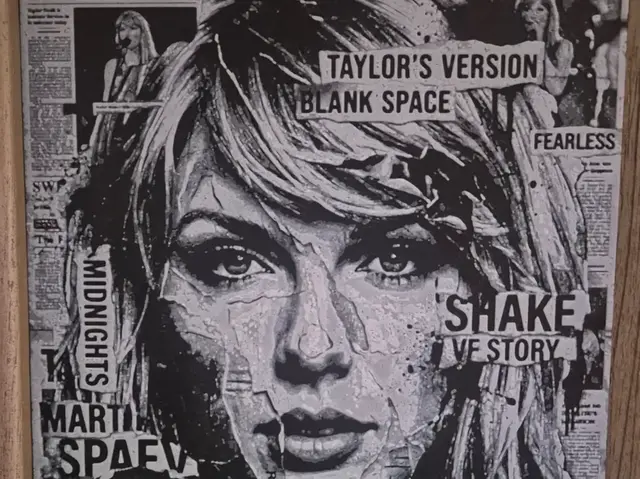 HueForge model: Taylor Swift newspaper hueforge by Buntsta