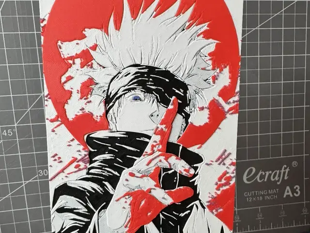 HueForge model: Hueforge of Satoru Gojo from Jujutsu Kaisen by SBC Creations