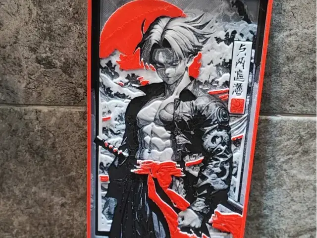 HueForge model: Samurai Trunks by Garuda3D