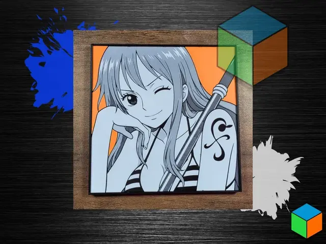 HueForge model: Nami — Orange Backdrop | One Piece HueForge by 3D Prints By Vic