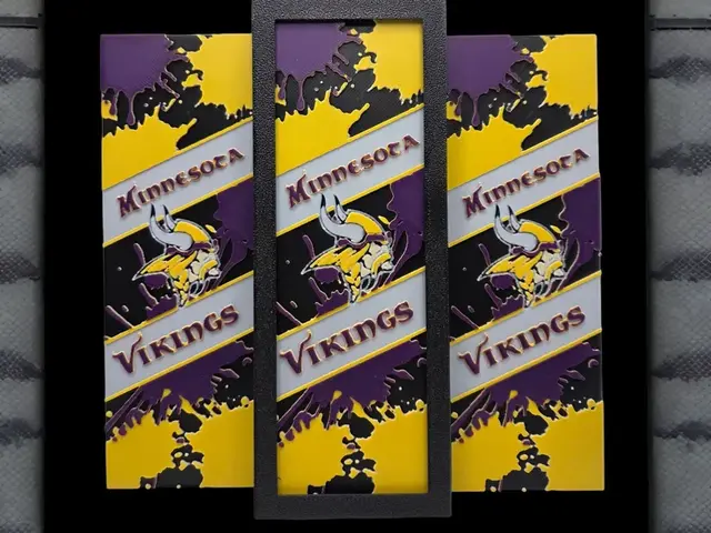 HueForge model: Minnesota Vikings 50x150mm Bookmark by MythicHue's