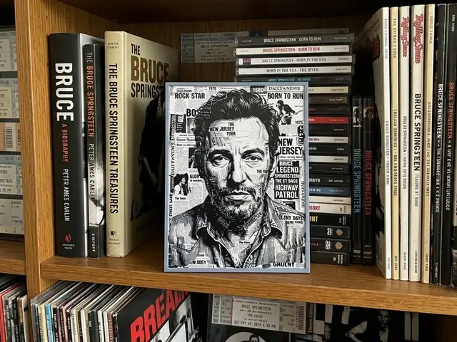 HueForge model: Bruce Springsteen - newspaper style - HueForge by keko