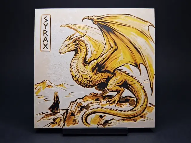 HueForge model: Syrax & Rhaenyra - Hueforge Wall Art by LED