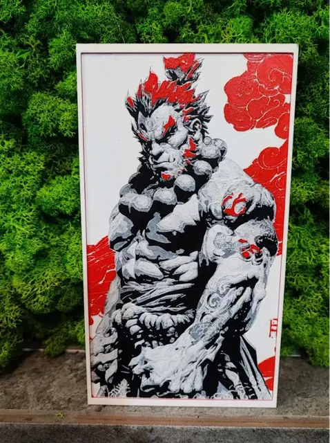 HueForge model: Samurai Akuma by Garuda3D